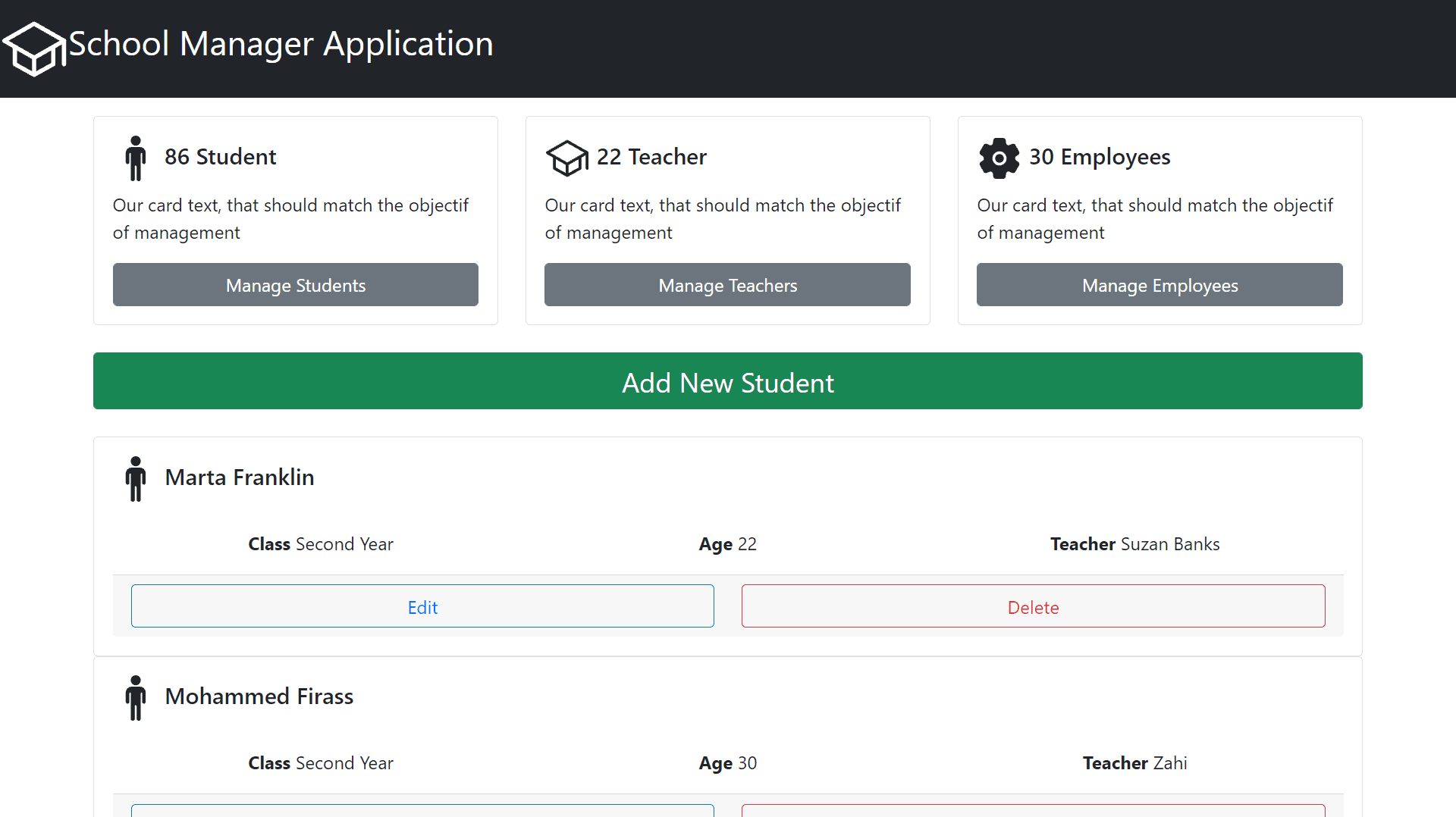 School Management System